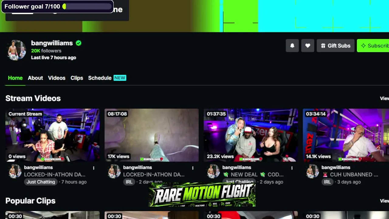 RareMotionFlight live
