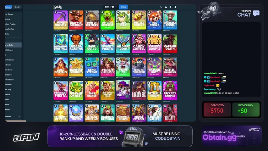 spin playing Slots & Casino - Live Casino Stream