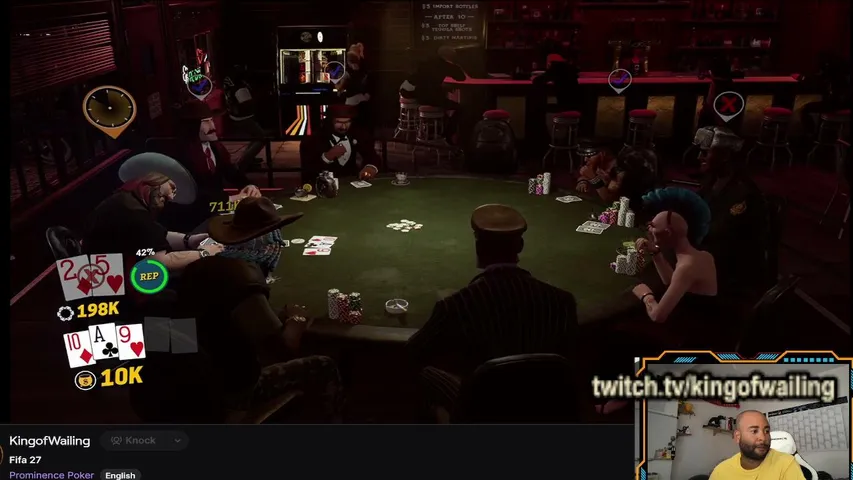 KingofWailing playing Prominence Poker - Live Casino Stream