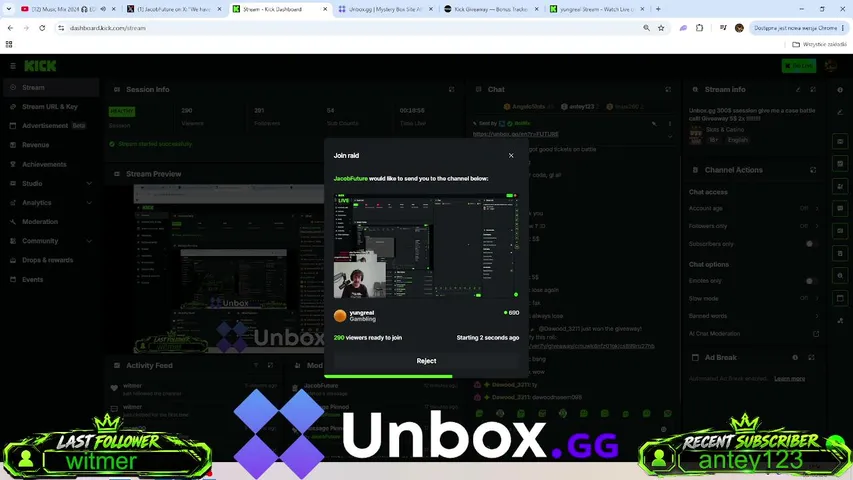 jacobfuture playing Slots & Casino - Live Casino Stream