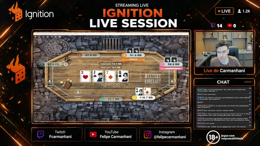 carmanhani playing Poker - Live Casino Stream