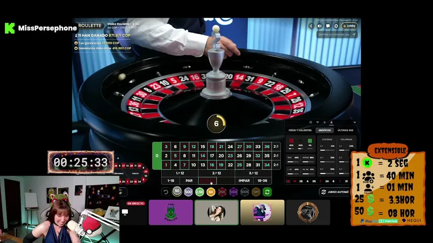 misspersephone playing Slots & Casino - Live Casino Stream