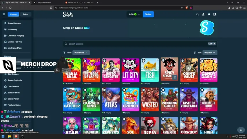 cuvey playing Slots & Casino - Live Casino Stream