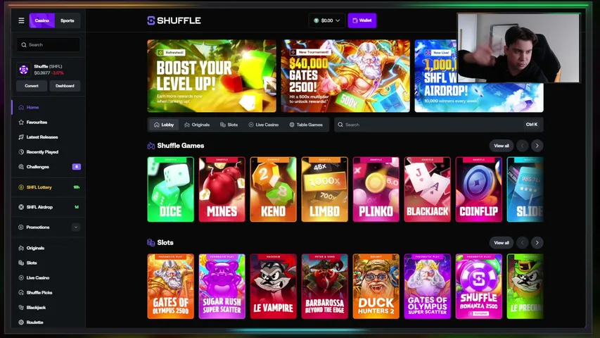degenspins playing Slots & Casino - Live Casino Stream