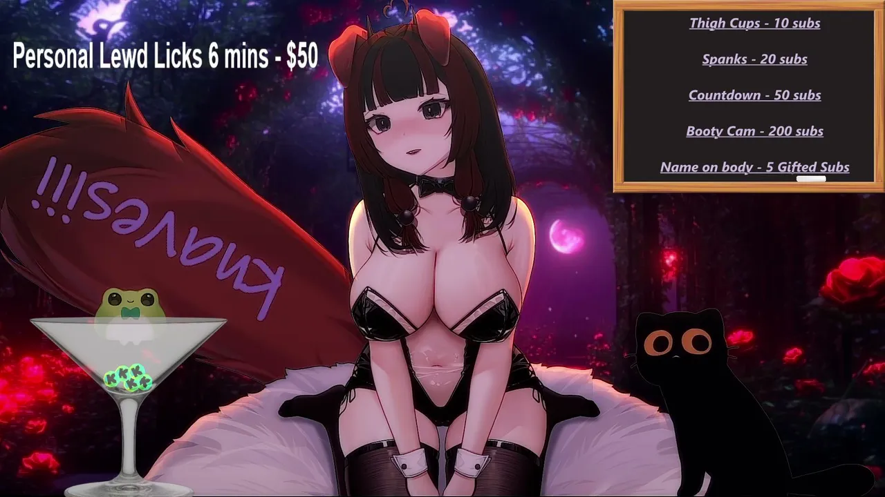 [LIVE ASMR] Sexy dog girl licks and kisses!