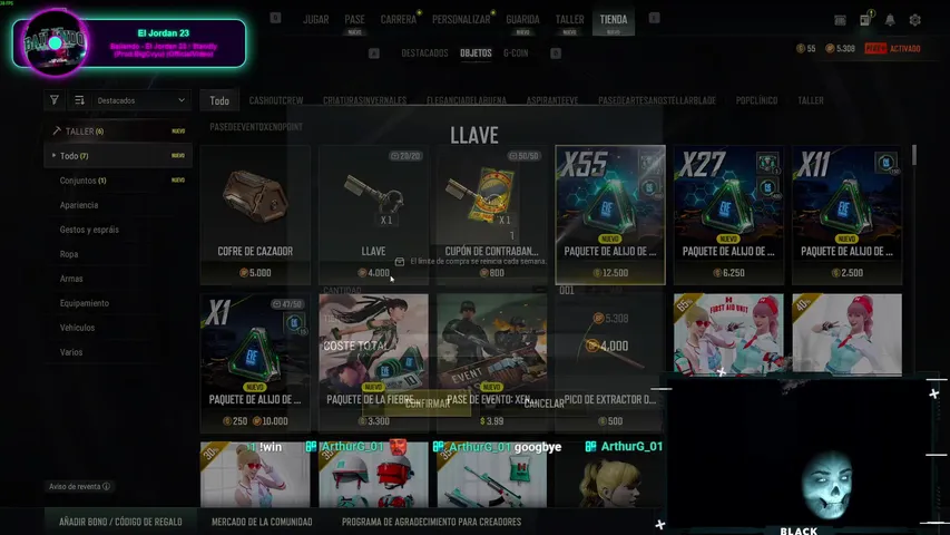 💀 BLACK 🇨🇱 SIN MACROS | PUBG agresivo