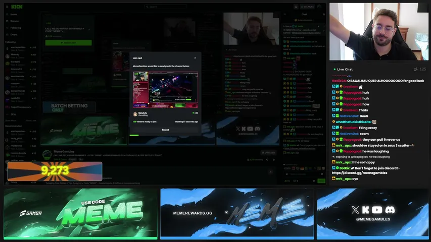 MemeGambles playing Slots & Casino - Live Casino Stream