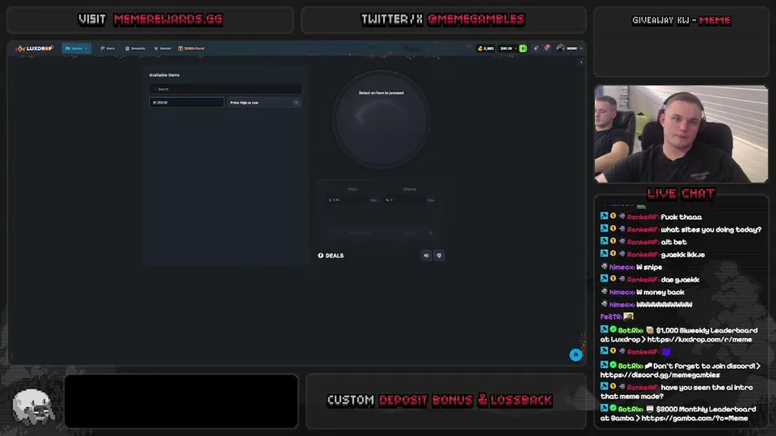 MemeGambles playing Slots & Casino - Live Casino Stream