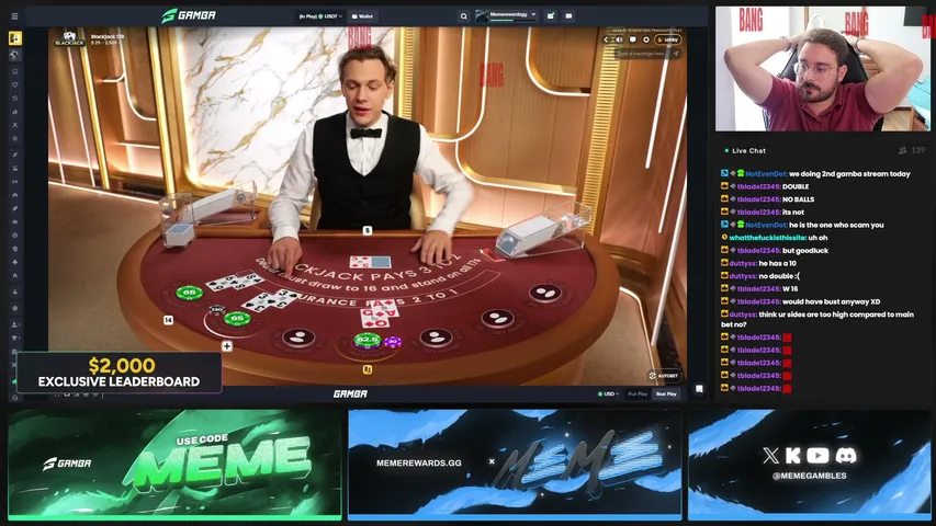 MemeGambles playing Slots & Casino - Live Casino Stream