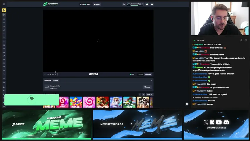 MemeGambles playing Slots & Casino - Live Casino Stream