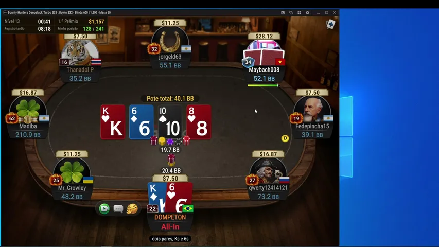 dompeton playing Poker - Live Casino Stream