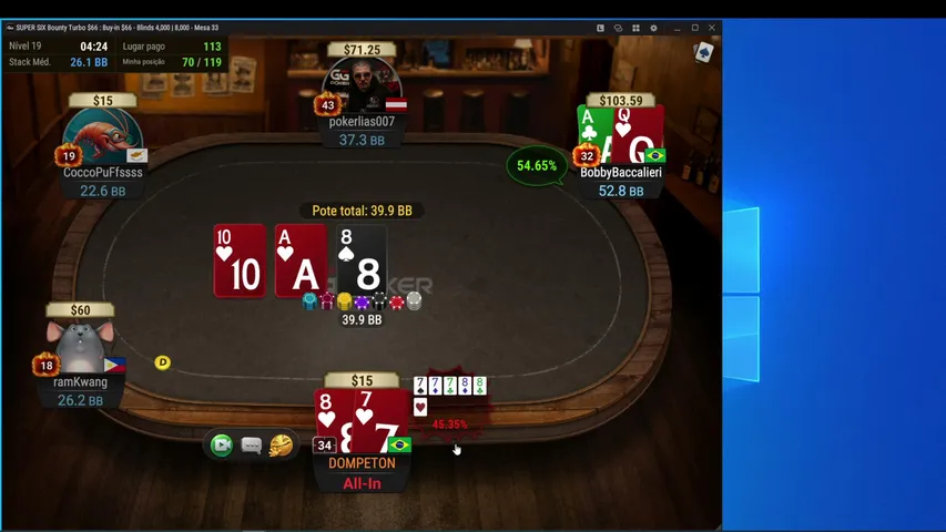 dompeton playing Poker - Live Casino Stream