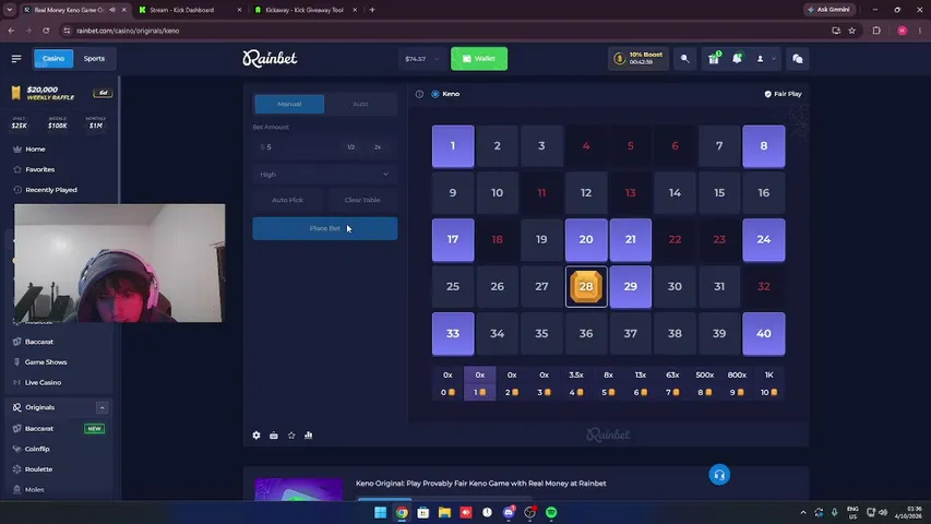 vicesz playing Slots & Casino - Live Casino Stream