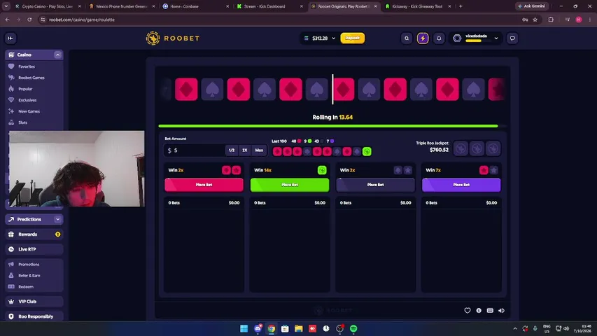 vicesz playing Slots & Casino - Live Casino Stream