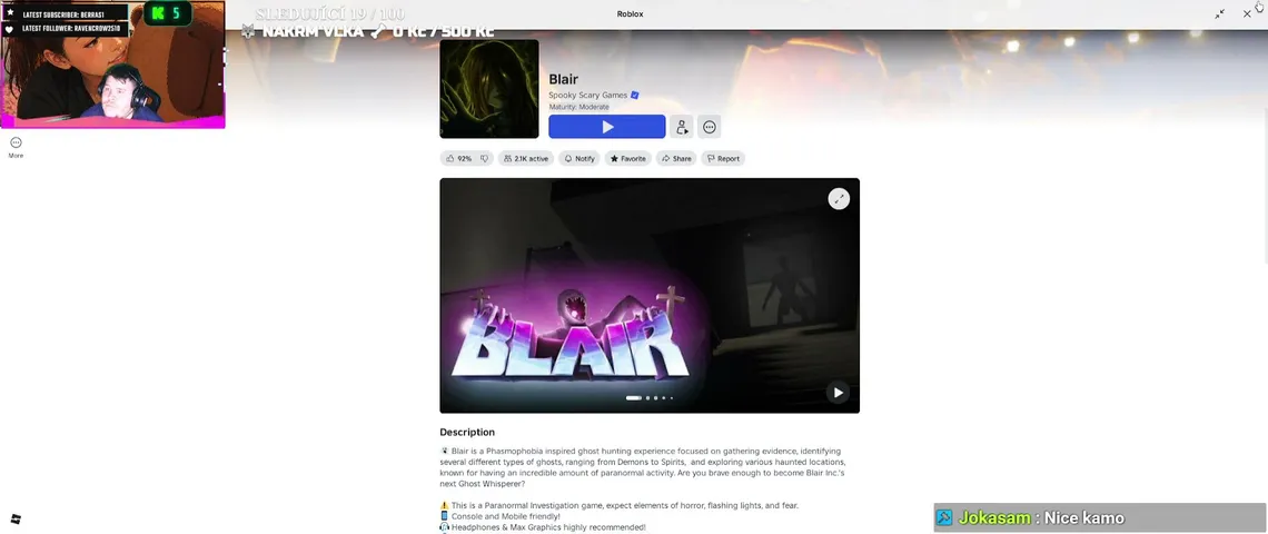 💀 ROBLOX S KÁMOŠEMA | ŽÁDNÝ PLÁN, JEN CHAOS 😂  !roulette  !slots  !gamble