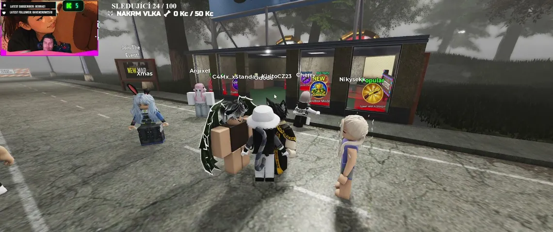 👉 🐺 ROBLOX S PARTOU | TOTÁLNÍ CHAOS 😂🔥!roulette  !slots  !gamble