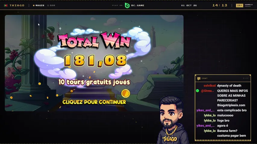 thiagotriplesix playing Slots & Casino - Live Casino Stream