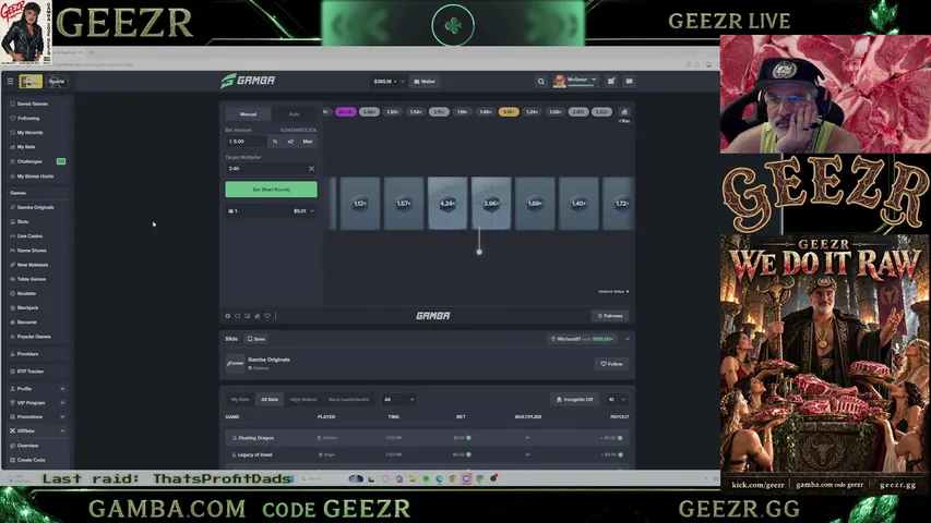 GEEZR playing Slots & Casino - Live Casino Stream