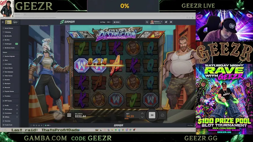 GEEZR playing Slots & Casino - Live Casino Stream
