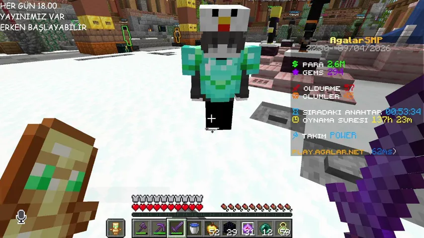 YİNE Mİ YAYIN AGALAR SMP #smp #hayattakalma #pvp #kick