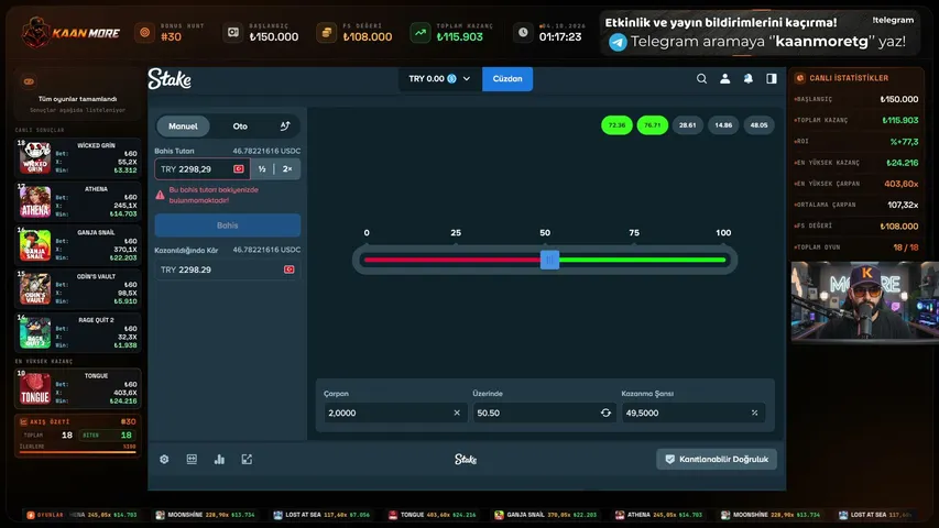 kaanmore playing Slots & Casino - Live Casino Stream