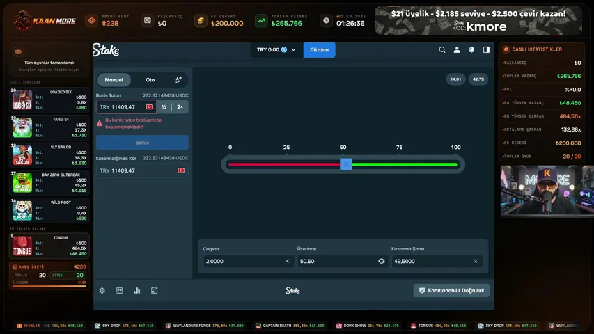 kaanmore playing Slots & Casino - Live Casino Stream