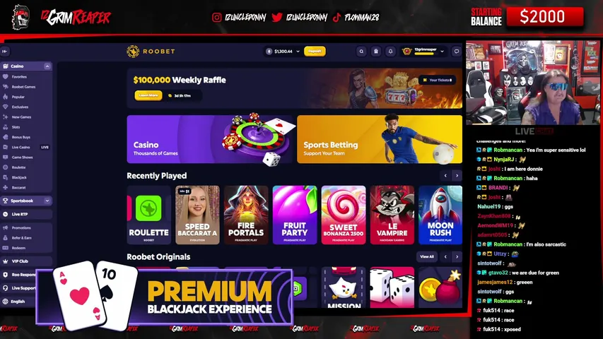 12grimreaper playing Slots & Casino - Live Casino Stream