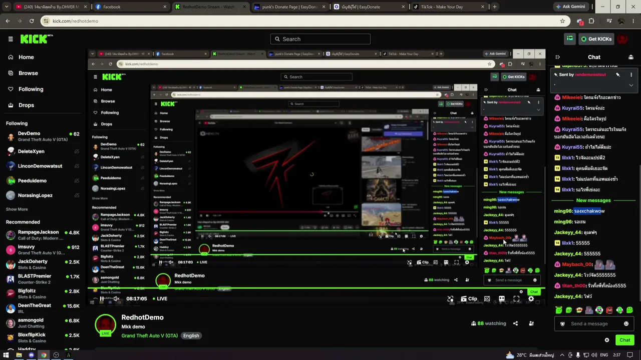 RedhotDemo live