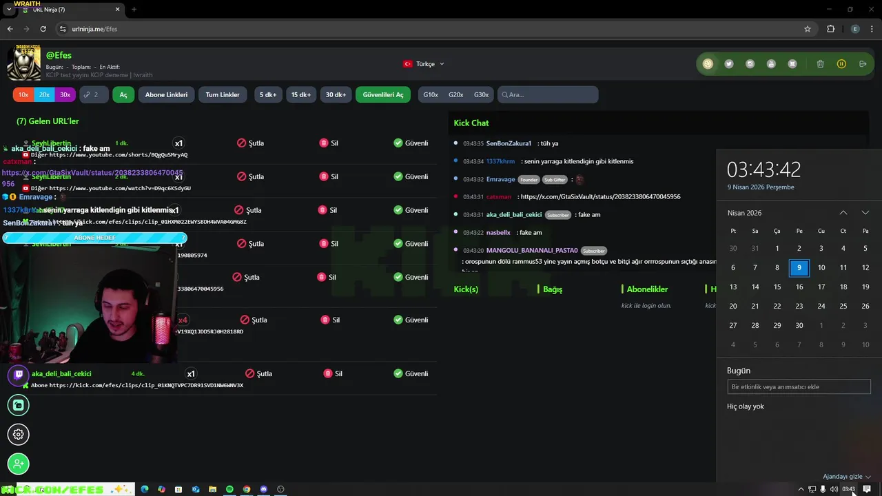 KCIP test yayını KCIP deneme  | !wraith