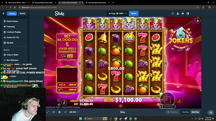 xQc playing Slots & Casino - Live Casino Stream
