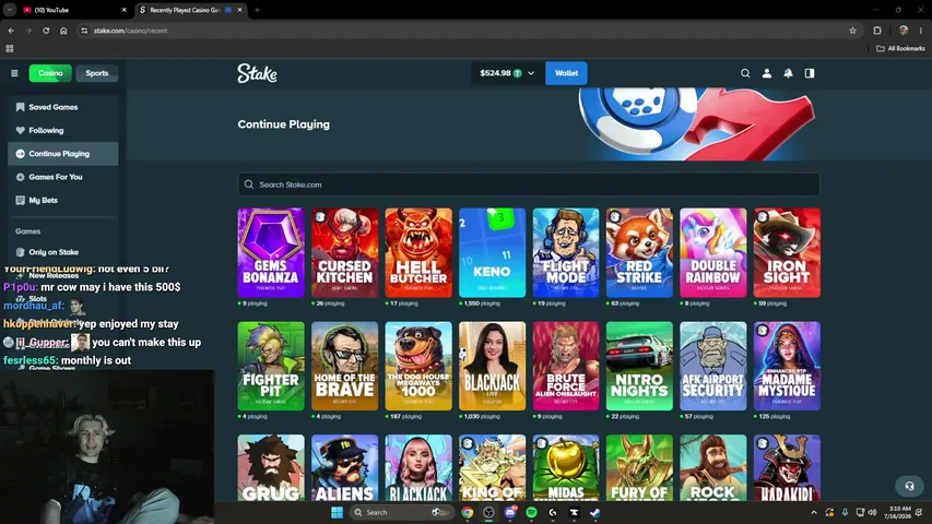 xQc playing Slots & Casino - Live Casino Stream