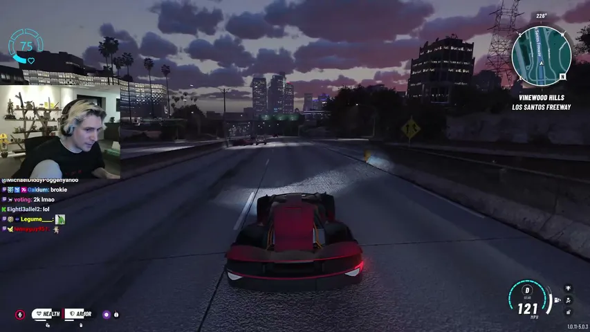 xQc playing Grand Theft Auto V (GTA) - Live Casino Stream