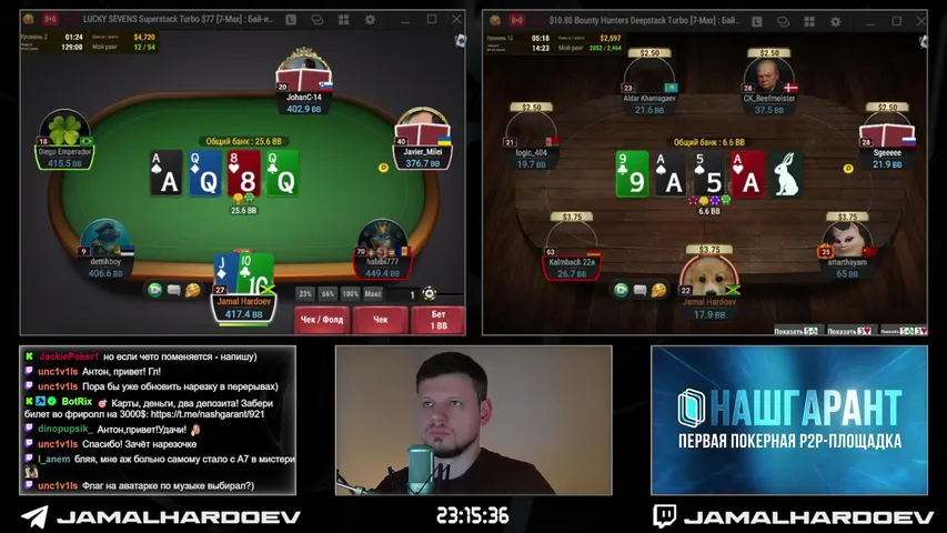 JamalHardoev playing Poker - Live Casino Stream