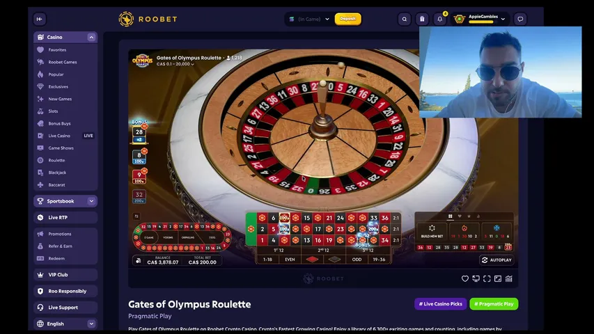 AppieWeb3 playing Slots & Casino - Live Casino Stream