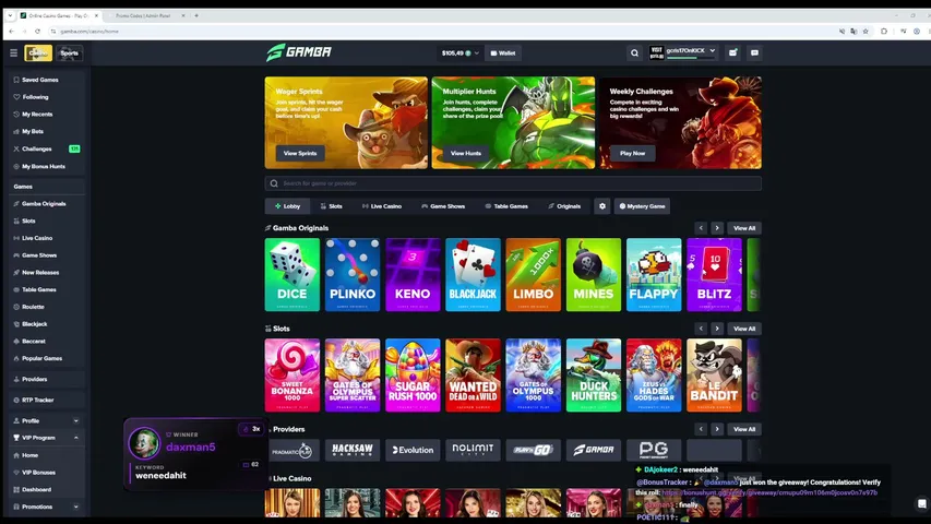 gcrisgg playing Slots & Casino - Live Casino Stream