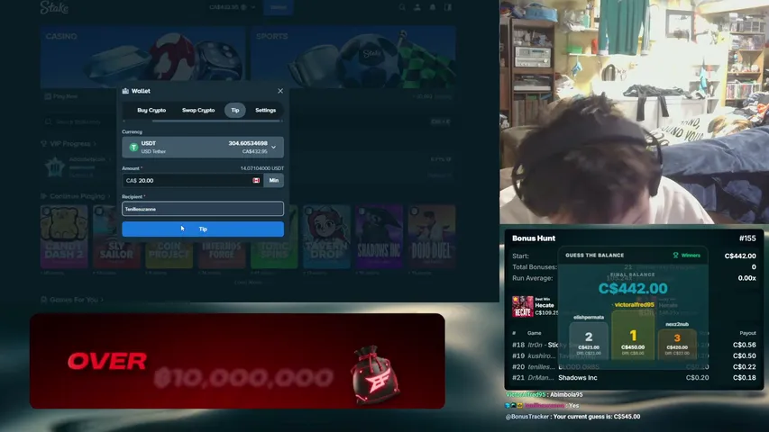 adambetscoin playing Slots & Casino - Live Casino Stream