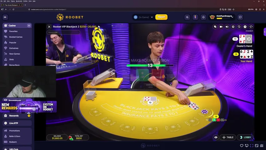 flyerempyre playing Slots & Casino - Live Casino Stream