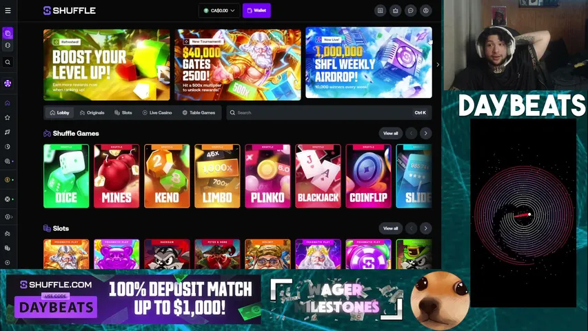 daybeats playing Slots & Casino - Live Casino Stream