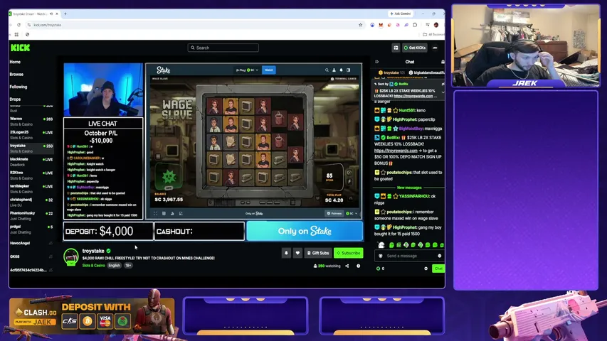 jaekcreates playing Slots & Casino - Live Casino Stream