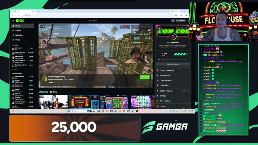 Flophouse playing Slots & Casino - Live Casino Stream
