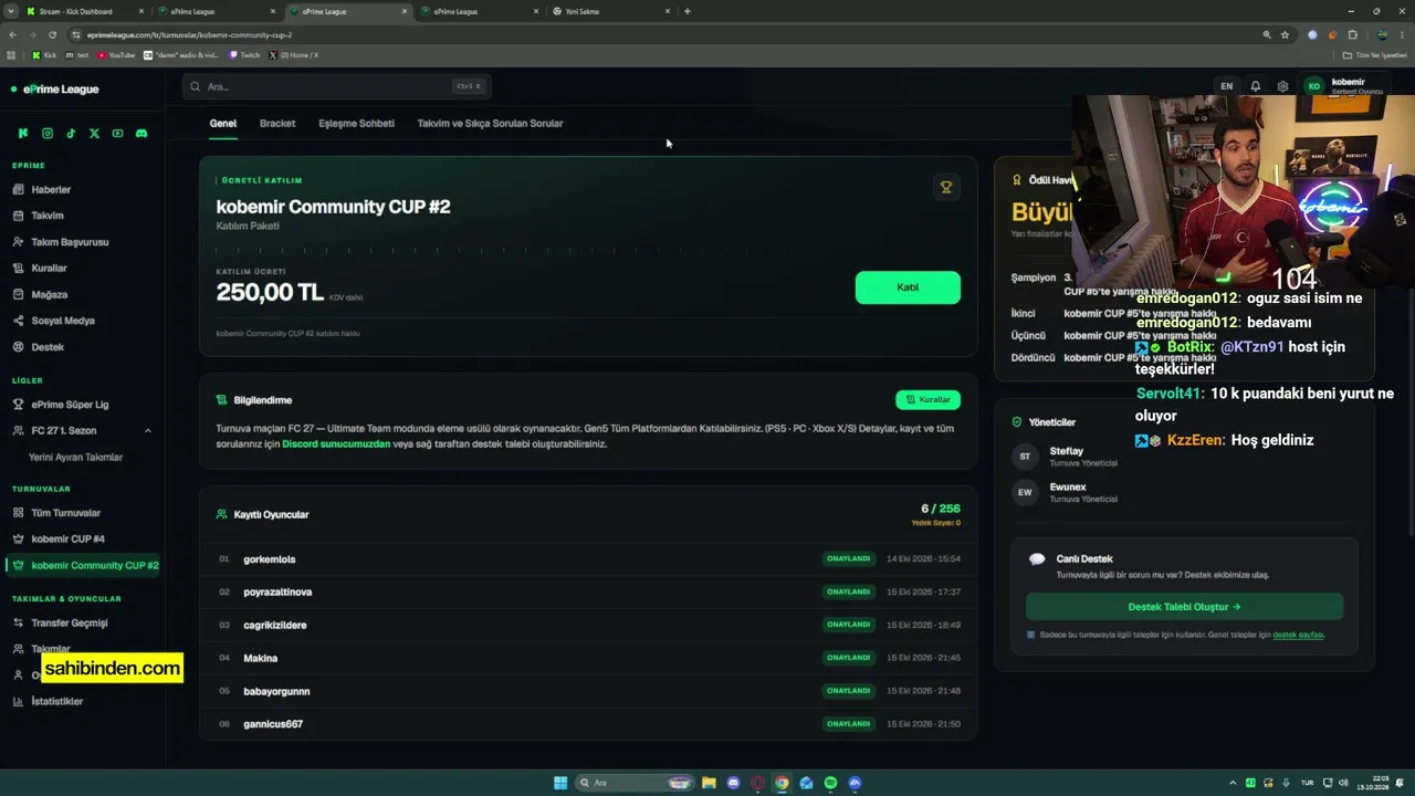 kobemir live stream