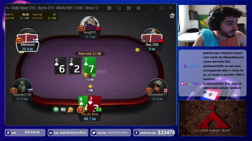 pai_do_nuts playing Poker - Live Casino Stream