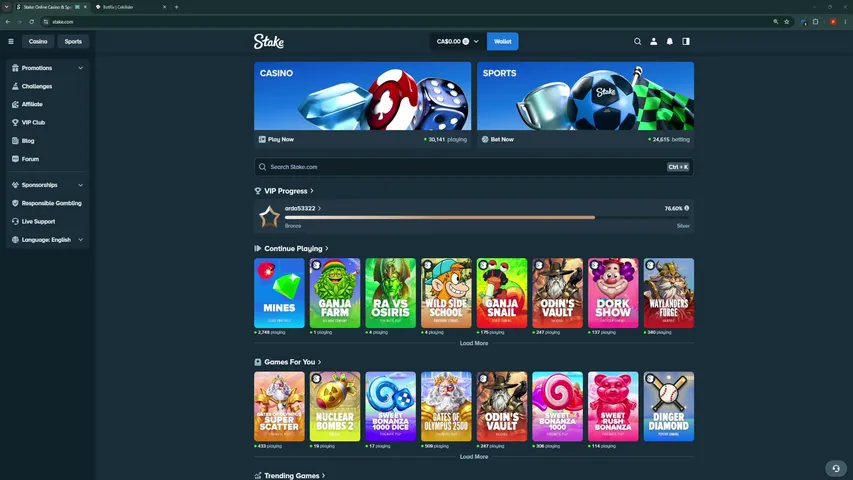 jackalgambles playing Slots & Casino - Live Casino Stream