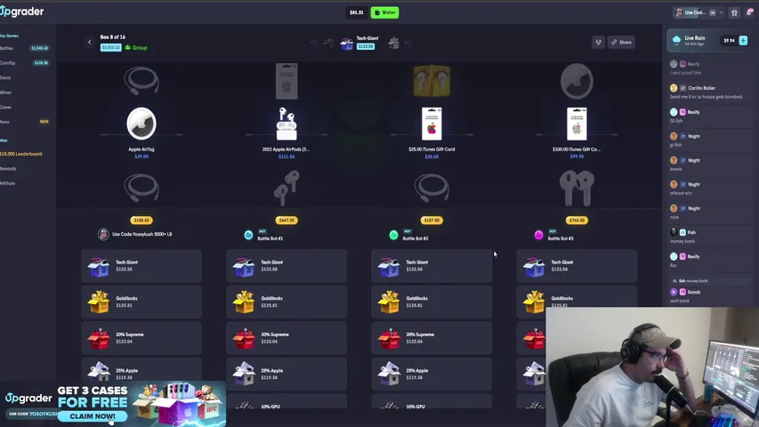 TIPS FOR CALLS type !packy to make a call $5k LB !lb !csgowin !upgrader !chicken !skinrave !packy