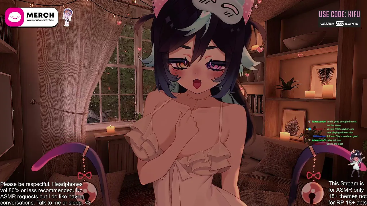 Live ASMR 18+ Ear licks, soft spoken and whispering. Intimate setting, relaxing for sleep. !gg !merch