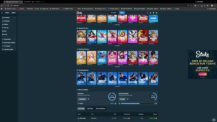 sepdoto playing Slots & Casino - Live Casino Stream