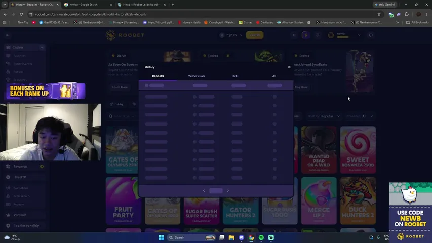 Newbatoon playing Slots & Casino - Live Casino Stream