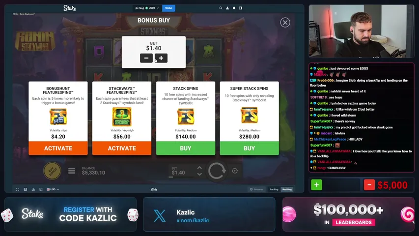 kazlic playing Slots & Casino - Live Casino Stream
