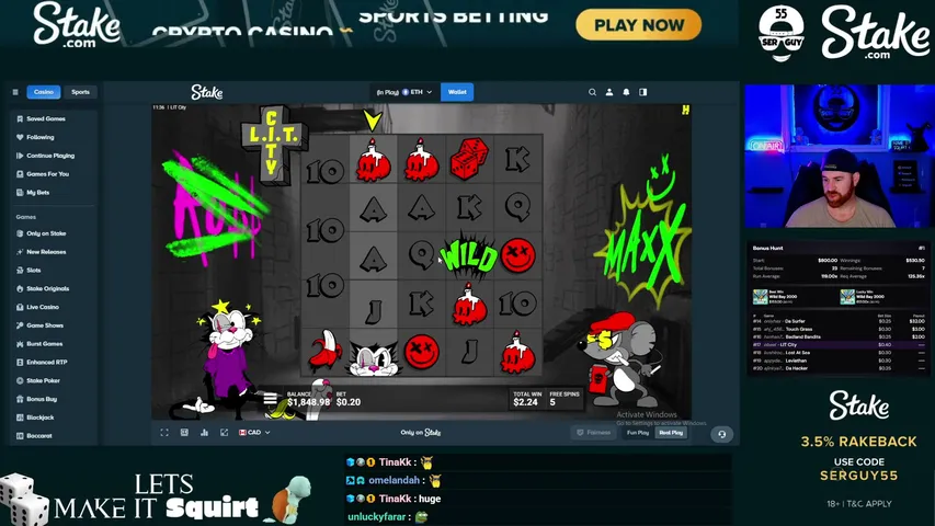 serguy55 playing Slots & Casino - Live Casino Stream