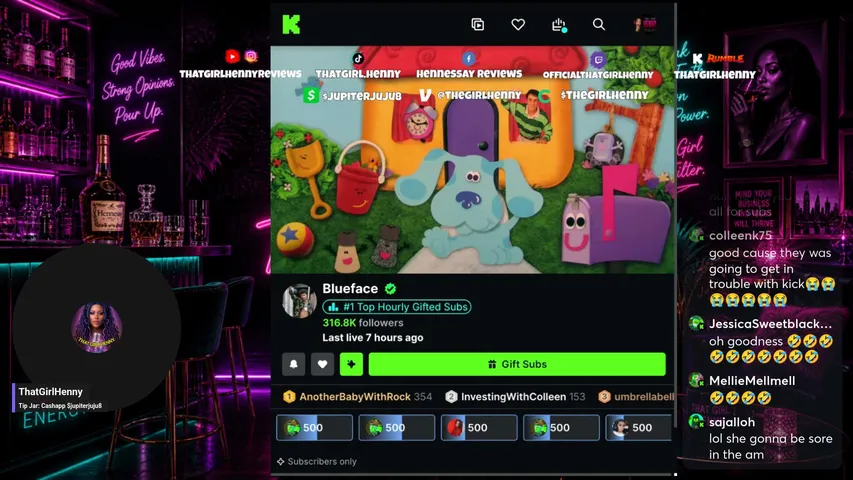 thatgirlhenny playing Just Chatting - Live Casino Stream